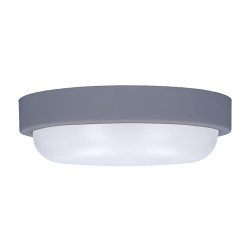 Solight LED venkovní osvětlení kulaté, 13W, 910lm, 4000K, IP54, 17cm, šedá barva