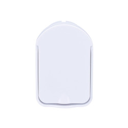 Solight zástrčka úhlová, nízký profil od stěny, IP20, bílá