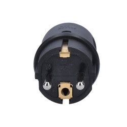 Solight zástrčka do vlhka, úhlová, IP44, černá