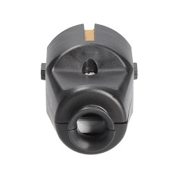 Solight zástrčka přímá, IP20, černá