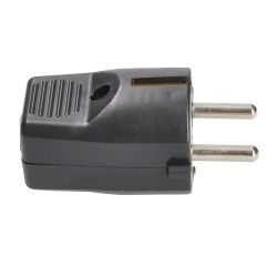 Solight zástrčka přímá, IP20, černá