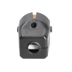 Solight zástrčka přímá, IP20, černá