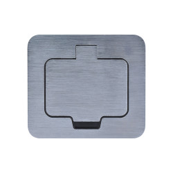 Solight vestavná podlahová zásuvka, IP55, obdélníkové víčko