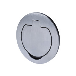 Solight vestavná podlahová zásuvka, IP55, kulaté víčko