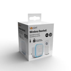 Solight bezdrátový zvonek, do zásuvky, 180m, bílý, learning code