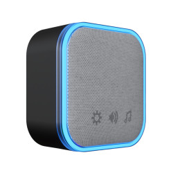 Solight bezdrátový zvonek, do zásuvky, 180m, černý, learning code