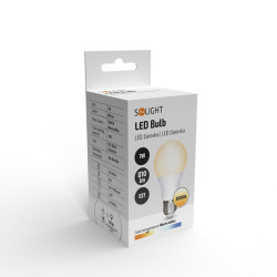 Solight LED žárovka, klasický tvar, 7W, E27, 3000K, 270°, 810lm