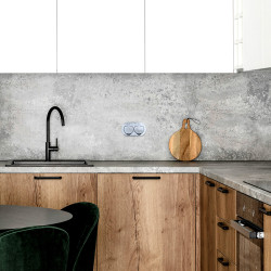 Solight vestavná podlahová dvojzásuvka, IP55, kulaté víčko