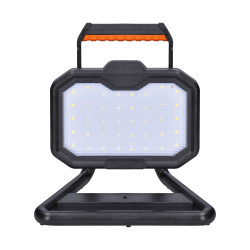 Solight LED reflektor 20W, přenosný, nabíjecí, 2000lm, oranžovo-černý