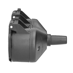 Solight dvojzásuvka do vlhka, IP44, černá