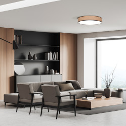 Solight LED osvětlení s dálkovým ovladačem Brownie, 48W, 3360lm, 40cm, změna chromatičnosti, stmívatelné