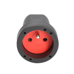 Solight zásuvka přímá, IP20, černá