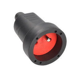 Solight zásuvka přímá, IP20, černá