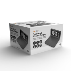 Solight hodiny s Qi bezdrátovým nabíjením