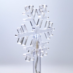 Solight LED zahradní osvětlení, sněhové vločky, 5ks, 15x LED, zapichovací, 3xAA