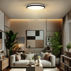 Solight LED osvětlení s dálkovým ovladačem Jamil, 48W, 3360lm, 40cm, změna chromatičnosti, stmívatelné