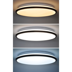 Solight LED osvětlení s dálkovým ovladačem Jamil, 48W, 3360lm, 40cm, změna chromatičnosti, stmívatelné