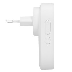 Solight bezdrátový zvonek, do zásuvky, 200m, bílý, learning code