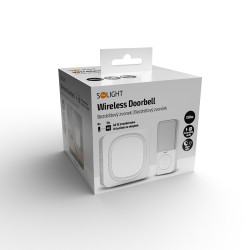 Solight bezdrátový zvonek a noční světélko, do zásuvky, 150m, bílý, learning code