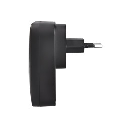 Solight bezdrátový zvonek a noční světélko, do zásuvky, 150m, černý, learning code