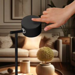 Solight LED nabíjecí lampička 3v1, 280lm, změna CCT, stmívání, černá