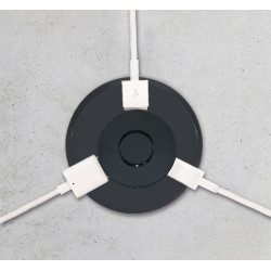 Solight USB A+C 24W PD výsuvná nabíječka, černá