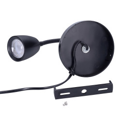 Solight LED nástěnná lampička, stmívatelná, 4W, 280lm, 3000K, černá