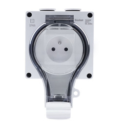 Solight zásuvka IP66, vodotěsná a prachotěsná