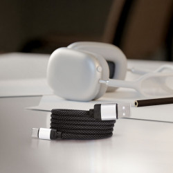 Solight magnetický USB-C kabel, USB 2.0 A konektor - USB-C konektor, 1m
