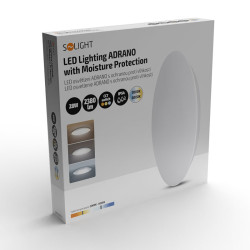 Solight LED osvětlení Adrano s ochranou proti vlhkosti, IP54, 28W, 2380lm, 3CCT, 38cm