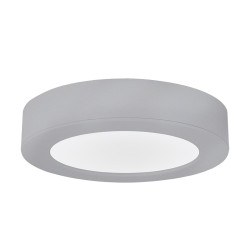 Solight LED mini panel koupelnový 2v1, 3CCT, podhledový/přisazený, 12W, 1020lm, IP54, stříbrná, kulatý
