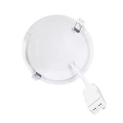 Solight LED mini panel koupelnový 2v1, 3CCT, podhledový/přisazený, 24W, 2040lm, IP54, stříbrná, kulatý