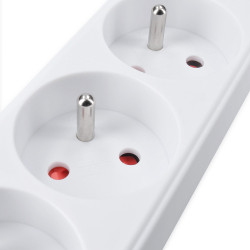 Solight prodlužovací přívod 3m, 3 zásuvky, 16A/3680W, PVC, bílý