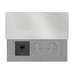 Solight RJ45 Cat6 doplňkový modul pro vestavné zásuvky série PP128