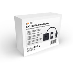 Solight RJ45 Cat6 doplňkový modul pro vestavné zásuvky série PP128
