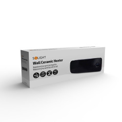 Solight nástěnné keramické topidlo, 2000W, černá