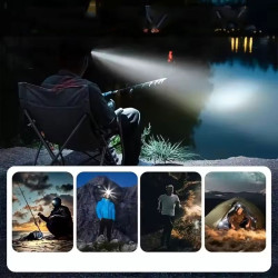 Solight LED čelová nabíjecí svítilna, 170lm, teplé+studené světlo, Li-Ion