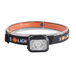 Solight LED čelová nabíjecí svítilna, 170lm, teplé+studené světlo, Li-Ion