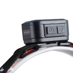 Solight LED čelová nabíjecí svítilna, 170lm, teplé+studené světlo, Li-Ion