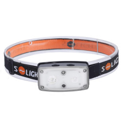 Solight LED čelová nabíjecí svítilna, 100lm, sensor, Li-Ion