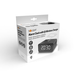 Solight budík s Qi bezdrátovou nabíječkou