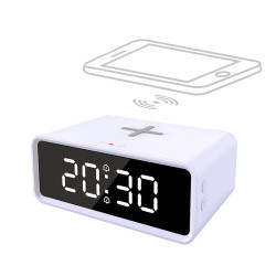 Solight budík s Qi bezdrátovou nabíječkou