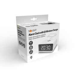 Solight budík s Qi bezdrátovou nabíječkou