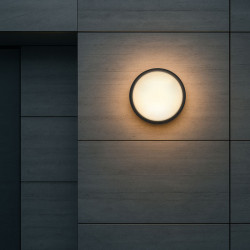 Solight LED venkovní osvětlení, nastavitelná teplota světla - 3CCT, 15/18/20W, 1800lm, 22cm, 2v1 - bílý a černý kryt