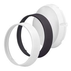 Solight LED venkovní osvětlení, nastavitelná teplota světla - 3CCT, 15/18/20W, 1800lm, 22cm, 2v1 - bílý a černý kryt