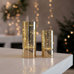 Solight sada dvou vánočních LED světélek, 15/20cm, 30x LED, AA baterie