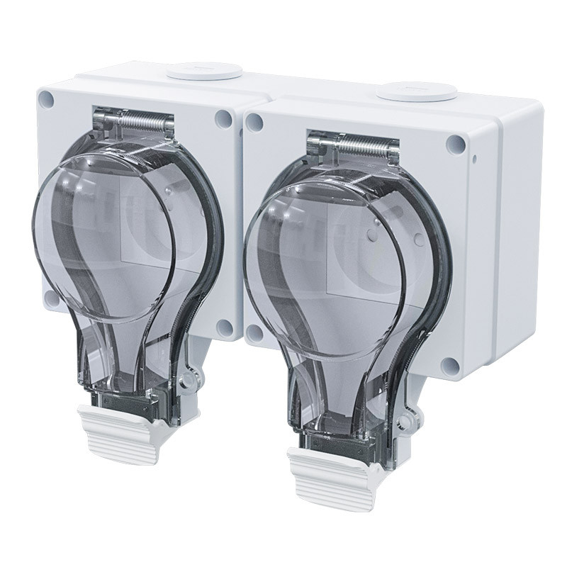 Solight dvojzásuvka IP66, vodotěsná a prachotěsná