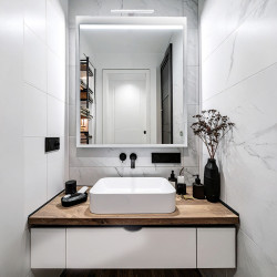 Solight LED koupelnové osvětlení nad zrcadlo 3v1, 7W, 455lm, 4000K, IP44, 40cm, chrom