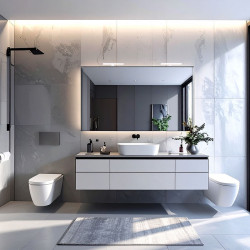 Solight LED koupelnové osvětlení nad zrcadlo 3v1, 7W, 455lm, 4000K, IP44, 40cm, chrom