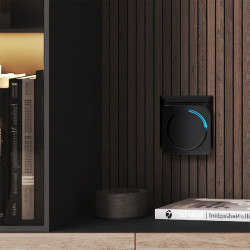 Solight bezdrátový zvonek, 2 tlačítka, do zásuvky, 200m, černý, learning code